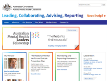 Tablet Screenshot of mentalhealthcommission.gov.au